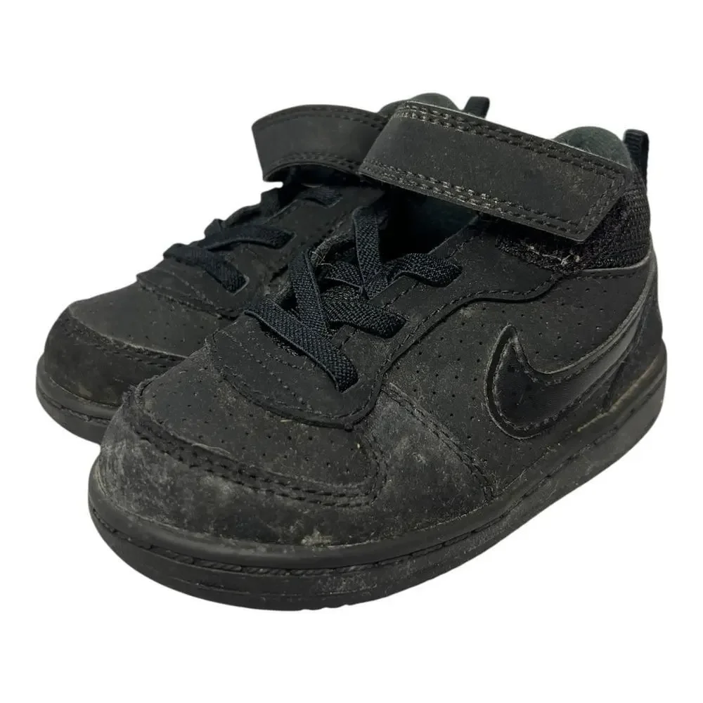 Nike Play Shoes Baby Sneakers 8C Black Lace Up